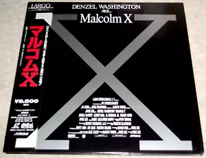 Denzel Washington MALCOLM X Angela Bassett Spike Lee JAPAN LASERDISC 2LD (1992) - Afbeelding 1 van 2