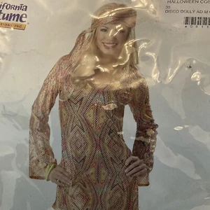 Costume Disco Dolly California adulto medio tween teen bling Halloween - Foto 1 di 6