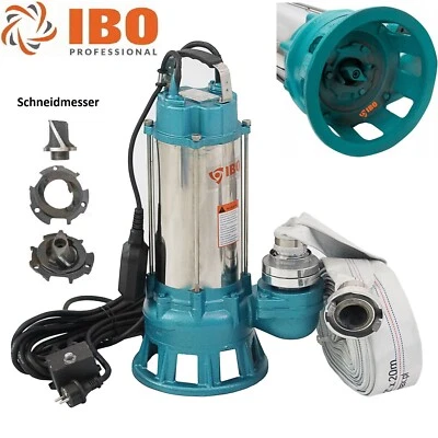 Fäkalienpumpe Tauchpumpe Schmutzwasserpumpe 2,2kW  m. Cutter 400l/min.  - Bild 1 von 4