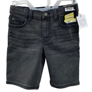 NWT New Art Class Kids Large (10/12) Adjustable Waist Denim Black Jean Shorts - Picture 1 of 4