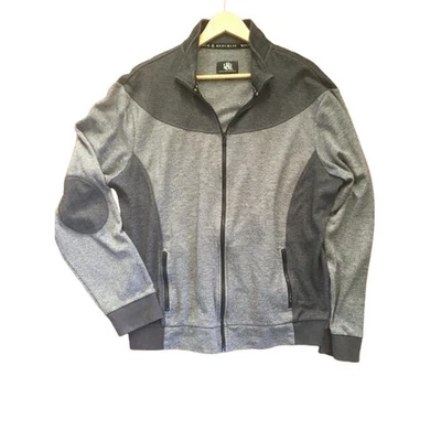 Chaqueta deportiva tejida Rock & Republic para hombre XXL gris parches tonales en el codo Foto 1 de 4