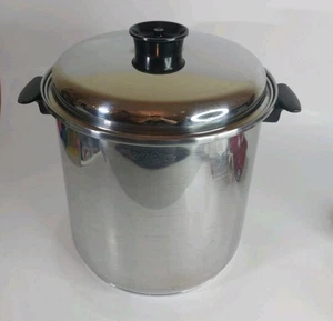 Rare 20qt Chefs Ware Townecraft T304 Stainless Steel Stock Pot With Lid 12.5" - Picture 1 of 7