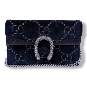 Gucci GG Dionysus Navy Velvet Super Mini Handtasche - Bild 1 von 9