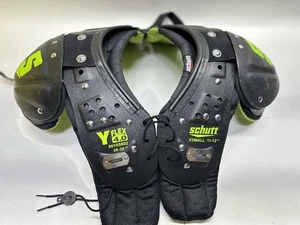 Almohadillas de hombro de fútbol Schutt Y Flex 4.0 26-28" X-Small 11-12" - negras y verdes - Imagen 1 de 5