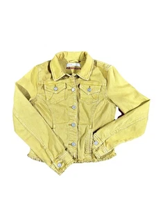 Chaqueta de mezclilla dorada desgastada Pilcro by Anthropologie, talla pequeña - Imagen 1 de 9