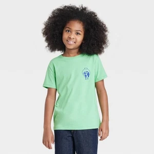 Boys' Short Sleeve 'Earth Love' T-Shirt - Cat & Jack™ Light Green - Picture 1 of 1