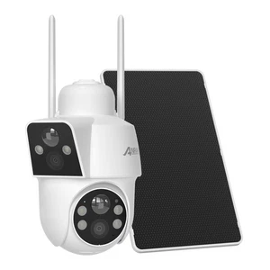 ANRAN Cámara de Vigilancia Doble Lente Exterior Wi-Fi Solar/Batería Cámara PTZ Inalámbrica - Imagen 1 de 17