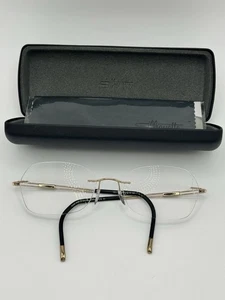 Monturas de gafas Silhouette 5521 70 7530 titanio oro sin montura 19 145 Austria - Imagen 1 de 7