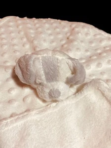 Baby Blankets Beyond Security Blanket Lovey White Gray Puppy Dog Minky Sleeping - Picture 1 of 8