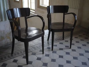 Zweier Set Fischel Thunet Esszimmersessel 1930er Jahre - Bild 1 von 11
