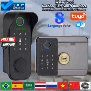 Carte d'application Tuya Smart Lock étanche Wifi empreinte digitale double jante code numérique