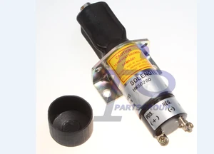 12V Shutdown Stop Solenoid 1502-12C6U1B1SA with 3 Terminals For Perkins 2848231 - Imagen 1 de 6