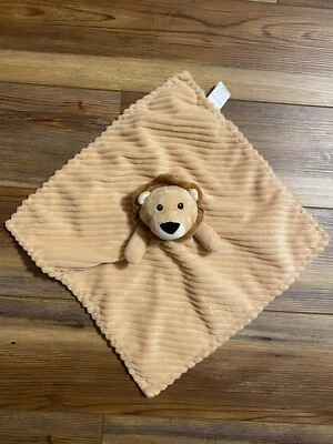 Manta de seguridad acanalada juguete marrón amoroso león peluche Okie Dokie en muy buen estado Foto 1 de 4