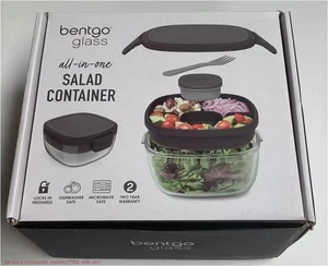 Bentgo 7.6c Glass Salad Container Dark Gray - Picture 1 of 8