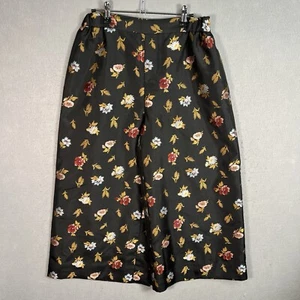 Anthropologie Maeve Colette Crop Wide Leg Pants Size Petite Small Floral Print - Picture 1 of 13