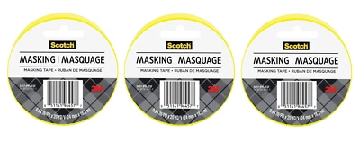 Cinta adhesiva Scotch Expressions, 0,94 pulgadas x 20 yardas, paquete de 3 amarillas Foto 1 de 4