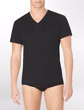 Calvin Klein Men's Cotton Stretch Classic Fit V-neck Short Sleeve T-shirt 3pk L