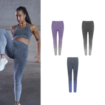 Tombo Leggings de yoga extensible sans couture tl300 course leggings de gym - Photo 1/4