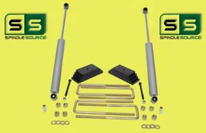 2" LEAF PACK FRONT LIFT KIT WITH 2 SHOCKS FITS 1999-2004 FORD F250 / F350 4WD - Picture 1 of 1