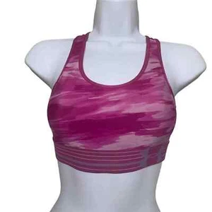 Under Armour Pink Camouflage Compression XS Racerback Sports Bra Running Jogging - Picture 1 of 6