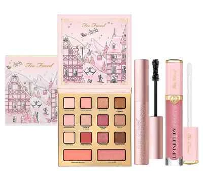 Special! Too Faced Christmas in the Alps Eye & Lip Set New with Box - Image 1 of 4