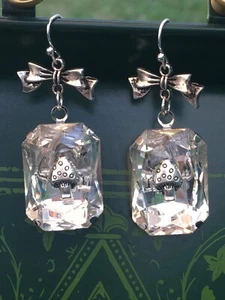 Pendientes HONGO SAPO TABURETE Estilo Vintage Plata Único FAIRYCORE Joyería Femenina - Imagen 1 de 12