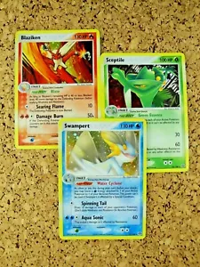 🔥3RD GENERATION TRIO🌟 | Ex Emerald 1/11/10/106 | Sceptile Blaziken Swampert | - Picture 1 of 12