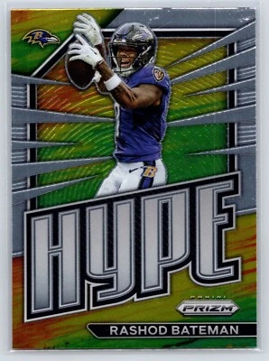 Rashod Bateman 2022 Panini Prizm #H-14    Hype Baltimore Ravens - Image 1 of 2