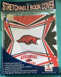 NEW Stretchable Book Cover ARKANSAS RAZORBACKS Turner Sports Textbook - Picture 1 of 1