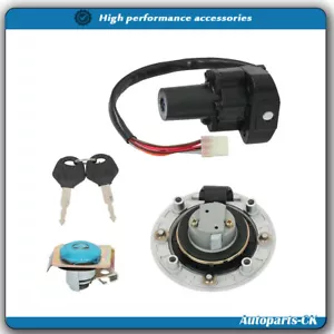 Ignition Switch Seat Gas Cap Lock Fit For Suzuki GSXR1300 Hayabusa 1999-2007 New - Foto 1 di 13