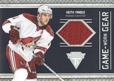 2011-12 Panini Titanium Game Worn Gear #59 Keith Yandle Jersey