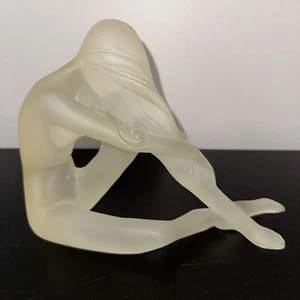 Vtg Nude Female Lucite Sculpture Mirage Bohemia Ltd Ronkonkoma NY MCM Modern - Picture 1 of 8