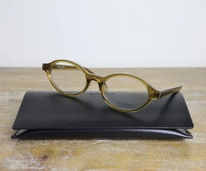Saint Laurent Urban Vintage Round Eyeglasses Frame 50mm Green/ Demo Lens - Picture 1 of 6