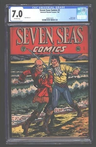 Seven Seas 2 CGC 7.0 Matt Baker Art Titanic Story en el interior también 1946 - Imagen 1 de 2