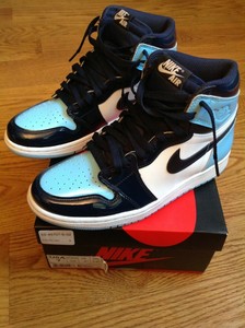 nike patent leather high tops