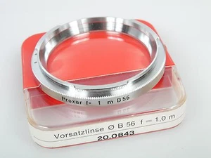 Zeiss Contarex Nahlinse Proxar f=1 m B56 Contarex Obj. Top und mit Dose - Picture 1 of 2