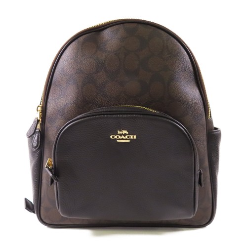 Zaino Coach Ghw 5671 rivestito in tela marrone