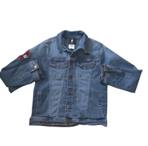 NBA Youth Portland Trail Blazers Old School Denim Jacket Size M (10/12) - Picture 1 of 7