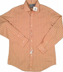 NEW Polo Ralph Lauren Dress Shirt!  *Orange Stripe  *Regent Style  *Custom Fit - Picture 1 of 2