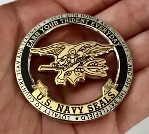Moneda de desafío recortada Navy Seals NSW CPO DEVGRU Navy Seal Team USN CPO - Imagen 1 de 9