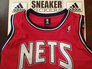 Adidas NBA Brooklyn Nets Vintage BLANK Alternate Jersey - Red - Size: 60 (3XL) - Picture 1 of 8