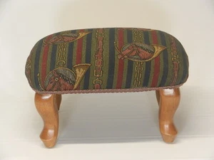 Pictorial Tapestry Hand Made Queen Anne Footstools - Picture 1 of 35