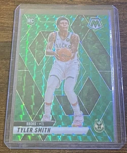 Tyler Smith 2024 Panini Mosaic Green Mosaic Rookie RC #225 Milwaukee Bucks - Foto 1 di 1
