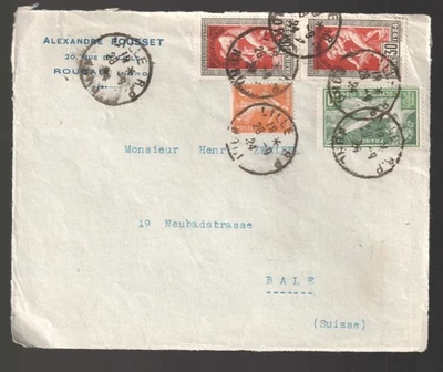 France  1924 Olympic Games franking cover FRONT. Lille Bale (it is only a front) - Image 1 of 2