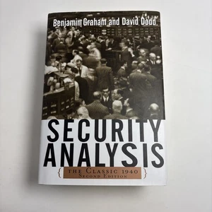 Security Analysis: The Classic 1940 Edition by Graham, Benjamin Hardcover GOOD! - Imagen 1 de 16