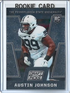 Austin Johnson 2016 Panini Collegiate Draft Picks #153 - Rookie RC - Penn State - Imagen 1 de 2