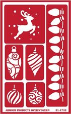 Armour Reusable Over n Over Glass Etching Stencil - Christmas Ornaments 2
