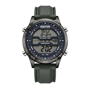 Kenneth Cole Reaction Men's Digital Watch Silicone Strap KRWGP2184303 - Picture 1 of 2