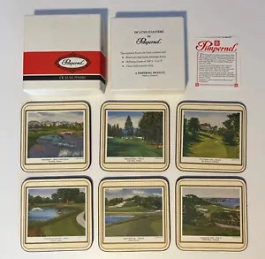 Pimpernel England 1988 De Luxe Coasters campi da golf americani S/6 in scatola usati in ottime condizioni - Foto 1 di 6