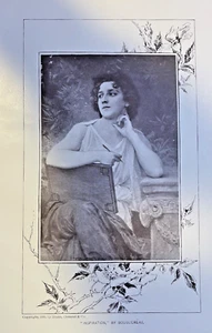 1898 Vintage Magazine Illustration Inspiration by William-Adolphe Bouguereau - Picture 1 of 1